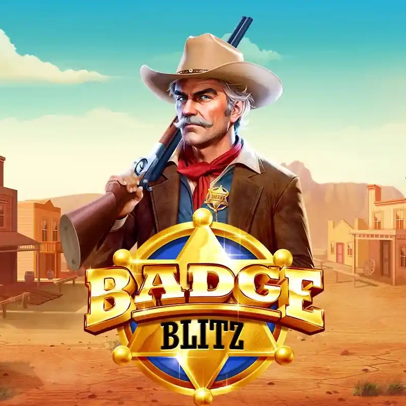 Badge Blitz logo by Pragmatic Play at Betrepublic Casino