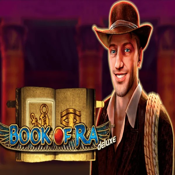 Book of Ra Deluxe slot visual from Novomatic available on betrepublics.nl