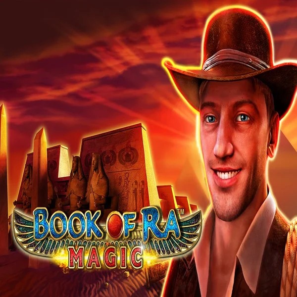 Book of Ra Magic by Greentube, showcased at betrepublics.nl – game logo