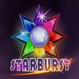 Starburst slot logo by NetEnt at Betrepublic Casino