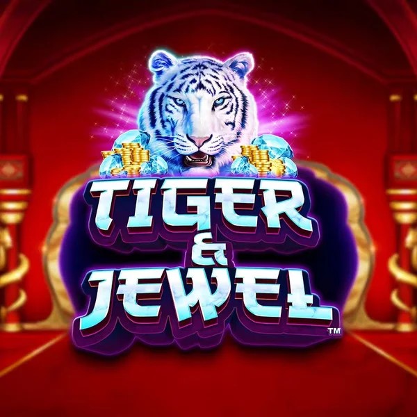 Slots logo of Tiger and Jewel from Greentube at Betrepublic Casino
